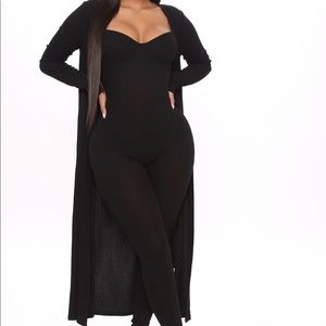Ribbed Jumpsuit Set